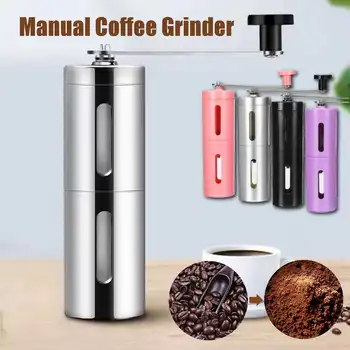 

Manual Coffee Grinder Coffee Maker ceramics Core 304 Stainless Steel Hand Burr Mill Grinder Ceramic Corn Coffee Grinding Machine