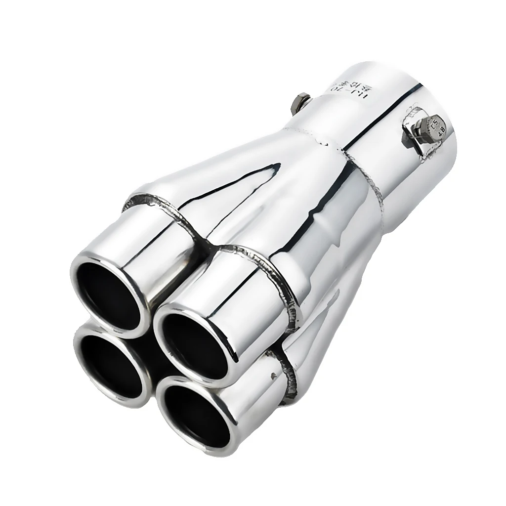 2.24 inch 57mm Chrome Car Rear Exhaust Pipe Tail Muffler Tip Stainless Steel