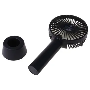 

Mini Handheld Fan Portable Rechargeable Battery Operated Cooling Desktop with Base 3 Modes for Home Office Travel Outdoor R2JB