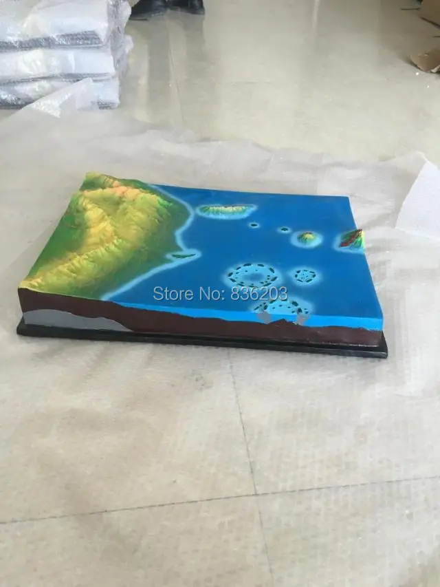 School globe Geology Class Teaching Aids Learning map Removable Contours Line Peak, Ridge, Valley Model globo terrestre Kit card