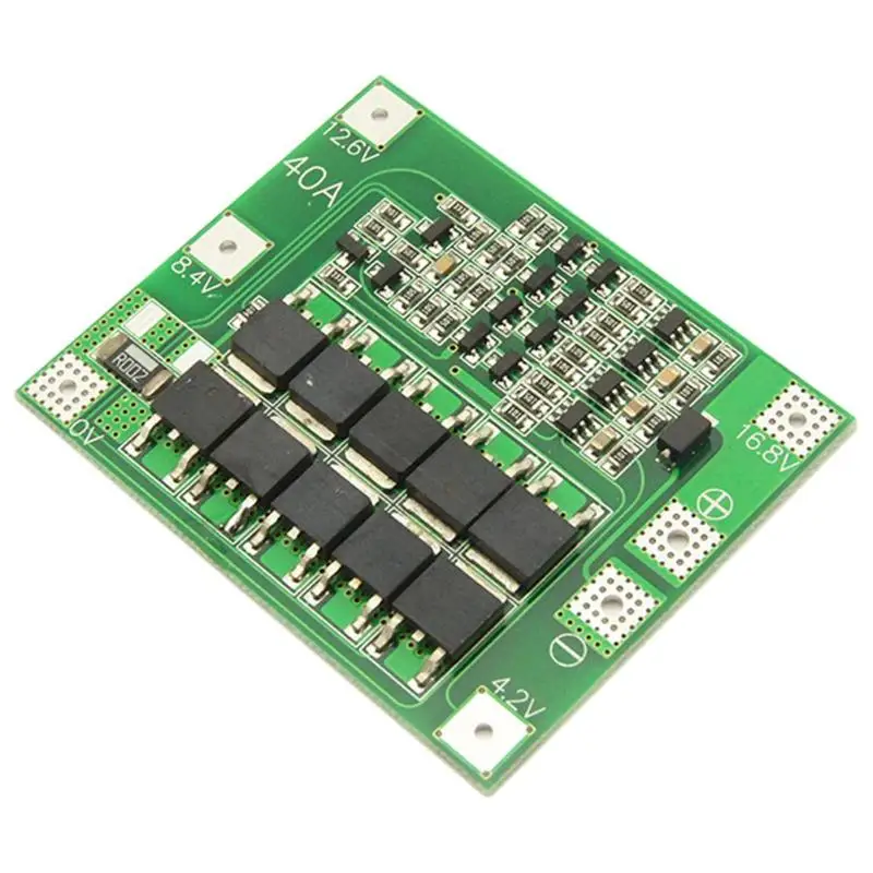 

4S 40A Li-ion Lithium Battery 18650 Charger PCB BMS Protection Board with Balance For Drill Motor 14.8V 16.8V Lipo Cell Module