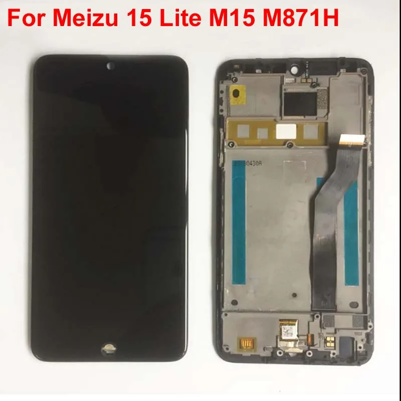 Протестирован для Meizu 15 Lite M15 M871H Полный ЖК-дисплей+ кодирующий преобразователь сенсорного экрана в сборе с инструментами+ рамка 1920x1080