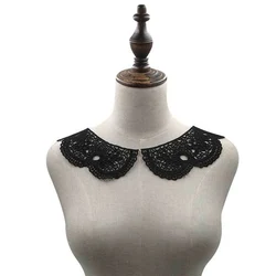 Women Fake Collar Embroidery Lace Fabric Neckline Collar Hollow Craft Diy Sewing Collar Applique Wedding Decor Dress Accessories