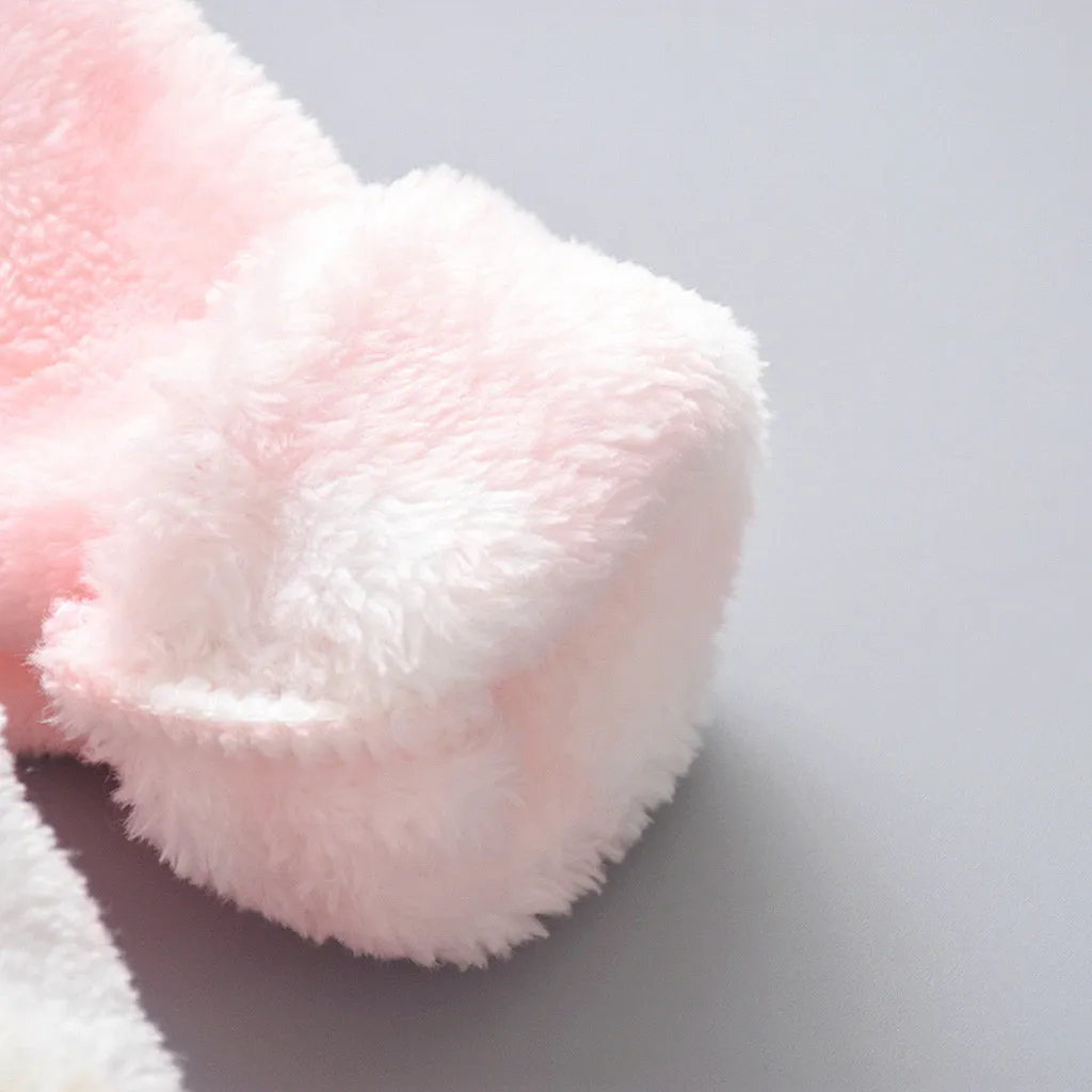 CALOFE Baby Rompers Winter Warm Longsleeve Coral Fleece Newborn Baby Boy Girl Clothes Infant Jumpsuit Animal Overall Pajamas