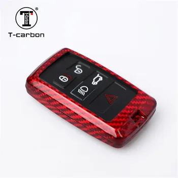 

2018 Real Glass Fiber Car Key Case Cover Holder Shell For Land Rover Discoverer 5 Range Rover Evoque Car Accessories