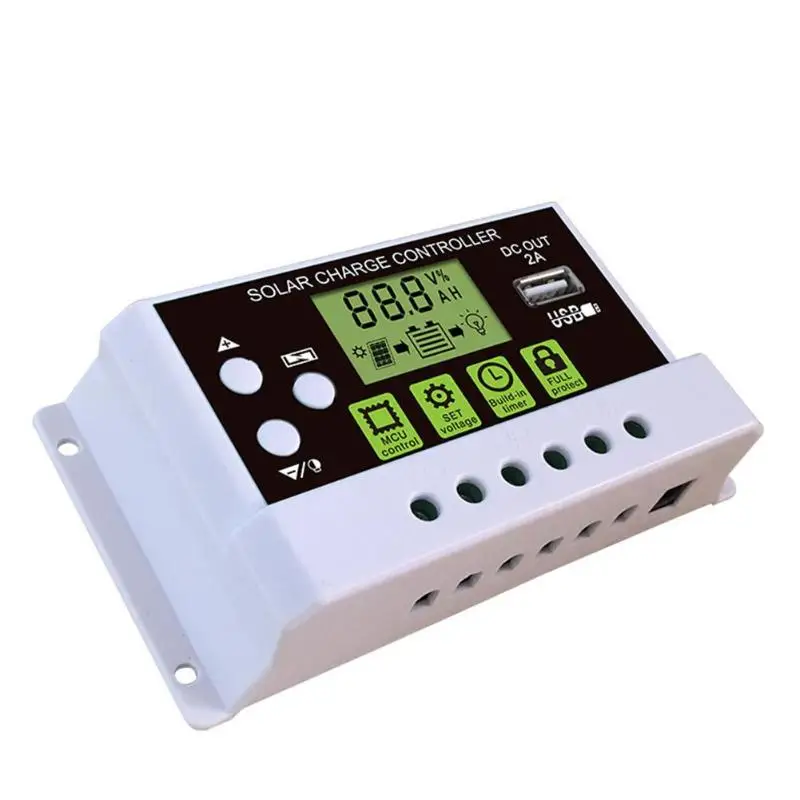 

Solar Panel Battery Regulator Automatic Solar Power Controller Intelligent PWM Charging Mode with Data Memory Function
