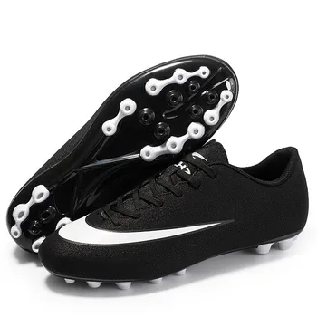 

ZHENZU Professional Soccer Shoes Men Cheap Football Boots Kids chuteira futebol zapatos de futbol Long Spikes Eur size 34-44