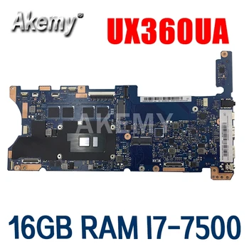 

Akemy Top configuration Laptop Motherboard For Asus UX360UAK UX360UA UX360U Mainboard 60NB0C00-MB8000 16GB RAM I7-7500 CPU