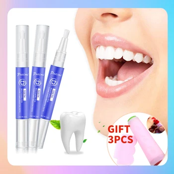 

PUTIMI 5ml Gel Teeth Whitener Toothpaste Teeth Whitening Pen Remove Plaque Stains Tartar Bleaching Essence Oral Hygiene Care