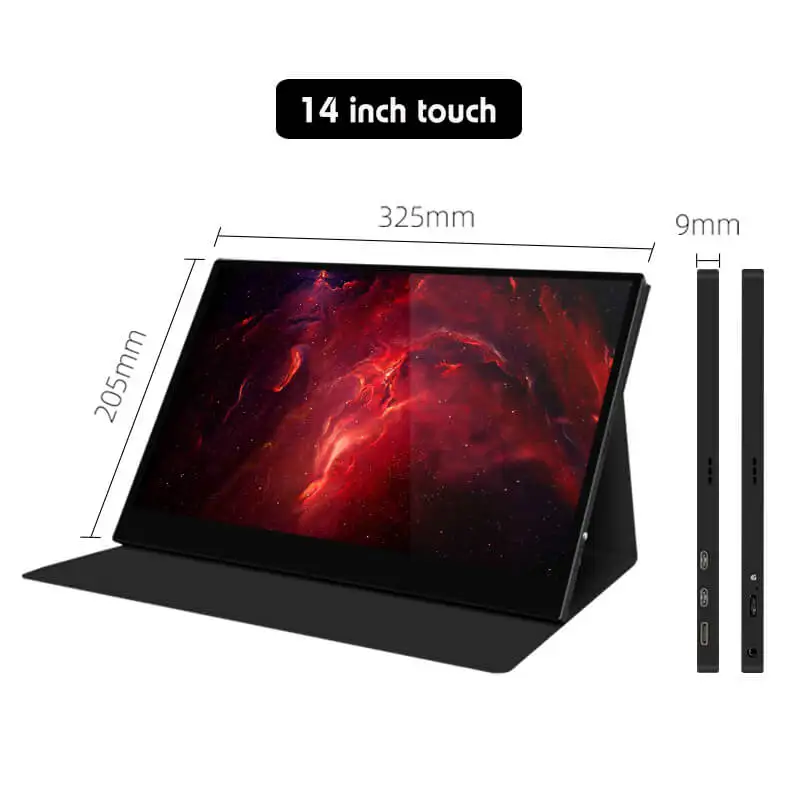 14inch Touch 8," 14" сенсорный монитор 1920*1080P HDR ips экран портативный монитор для PS4, переключатель, xbox, ПК, samsung 9 S, huawei P30, Macbook Pro - Цвет: 14inch Touch