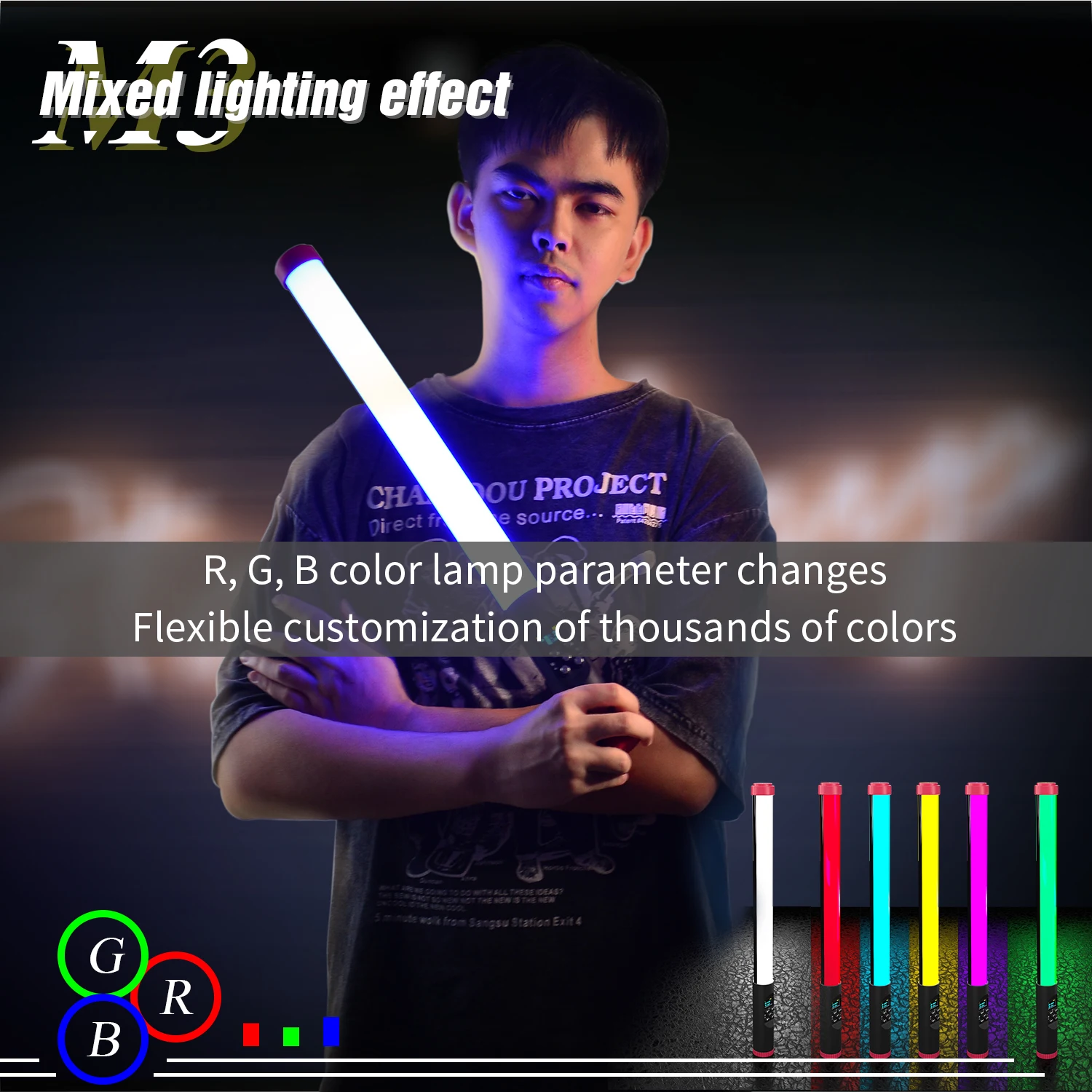 

Strbea 2000LM Fill Light 15M/50ft Waterproof Fill Light Colorful RGB LED Lamp Underwater Diving Photography Lighting Accessory