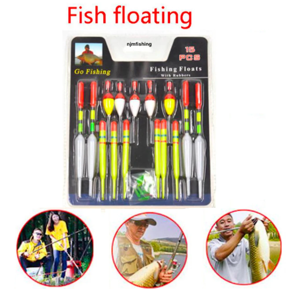 15 шт./компл. рыболовные приманки разных размеров поплавки скользящие дрифтерные