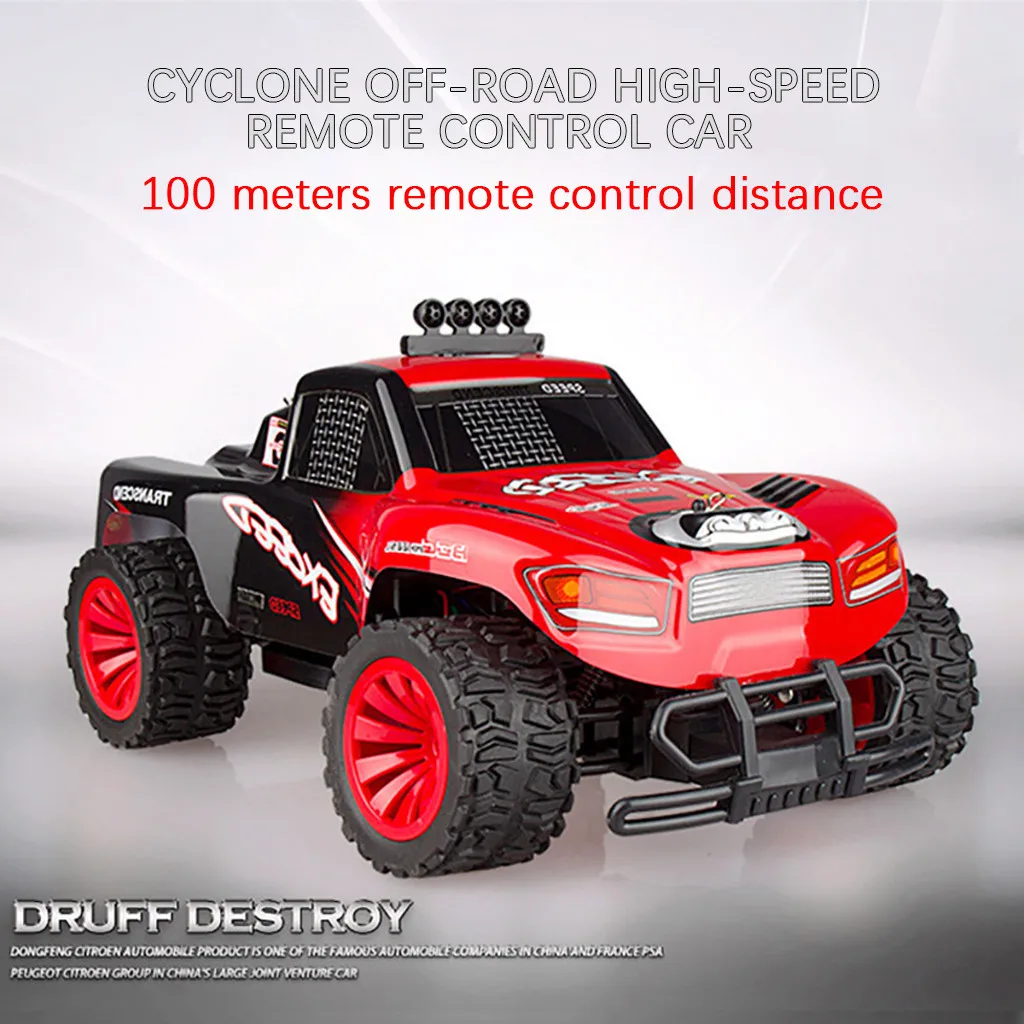 4WD RC M-onster грузовик внедорожник 2,4G дистанционное управление Buggy Crawler автомобиль красный