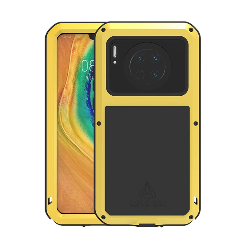 Love Mei металлический чехол для huawei mate 30 Броня противоударный чехол для телефона huawei mate 30(6,62 дюйма) Прочный чехол на весь корпус анти-падение