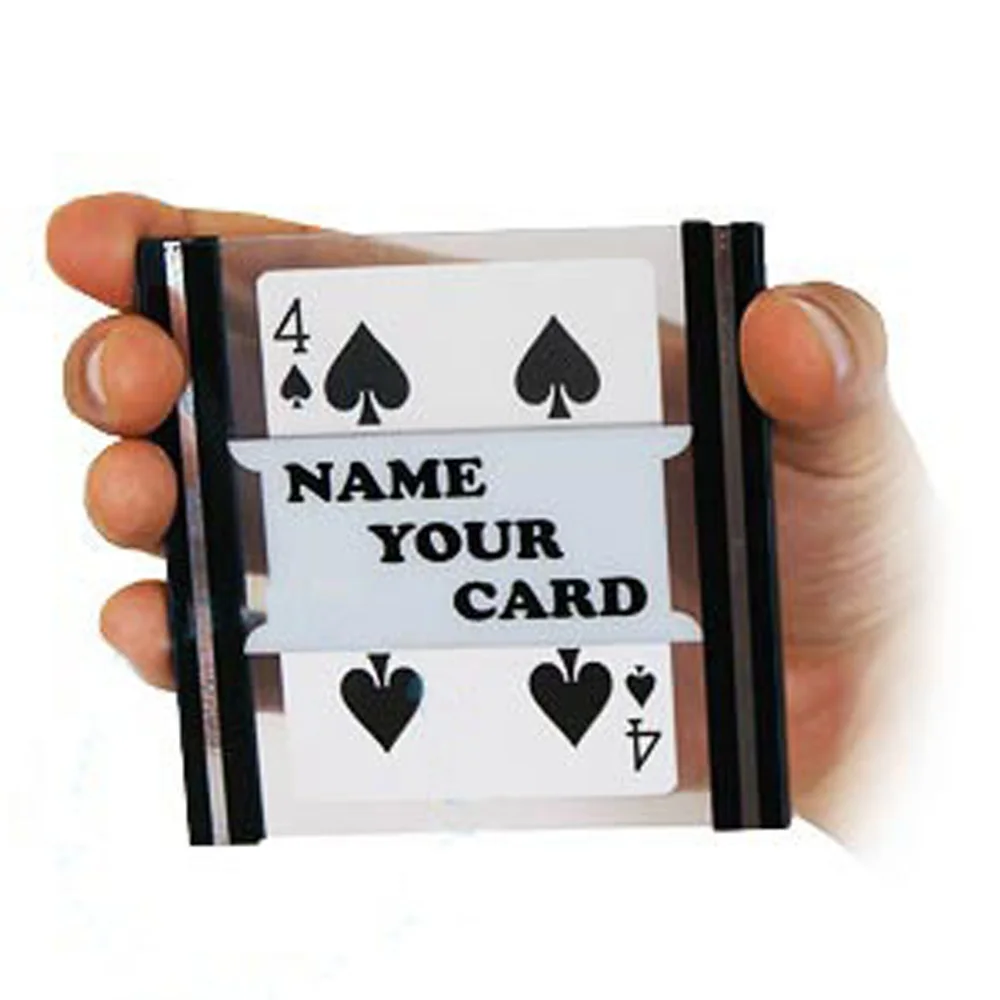 

Crystal Frame Super Card Magic Tricks Close Up Magia Selected Card Appear in Transparent Frame Disappear Magie Gimmick Props