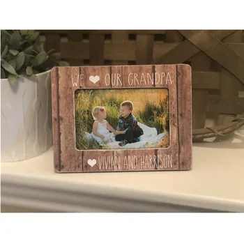

Custom engraved laser photo frames for Grandpa Dad, 4x6 Picture Frame, I Love My Grandpa, Father's Day Gift, Dad Grandpa gifts