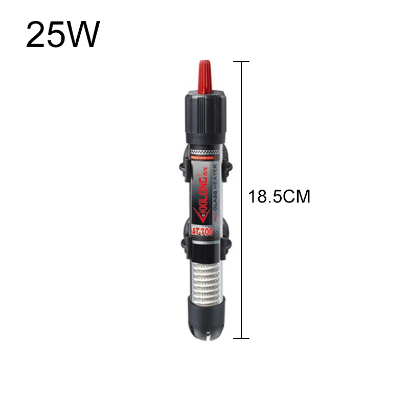Аквариумный нагревательный стержень Автоматический Термостат Температурный стеклянный водонагреватель с защитным чехлом аксессуар для аквариума 100 Вт 200 Вт 300 Вт - Цвет: 25W