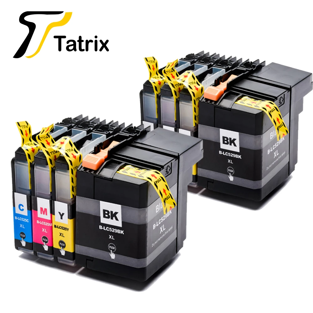 Чернильный картридж Tatrix совместимый с Brother LC529 LC525 подходит для принтера DCP J100