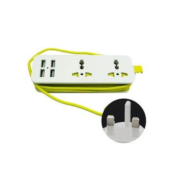 

4 USB Power Strip Multifunctional Office Travel Accessories Home Portable Plug Extension Socket Row Wiring Board Fast Charging