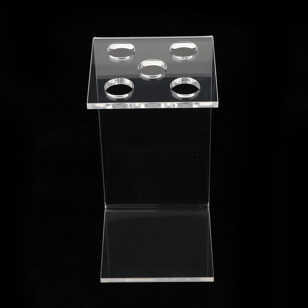 Stable Acrylic 5 Holes Hairdressing Scissors Shears Display Stand Stable Acrylic 5 Holes Hairdressing Scissors Shears Display Stand