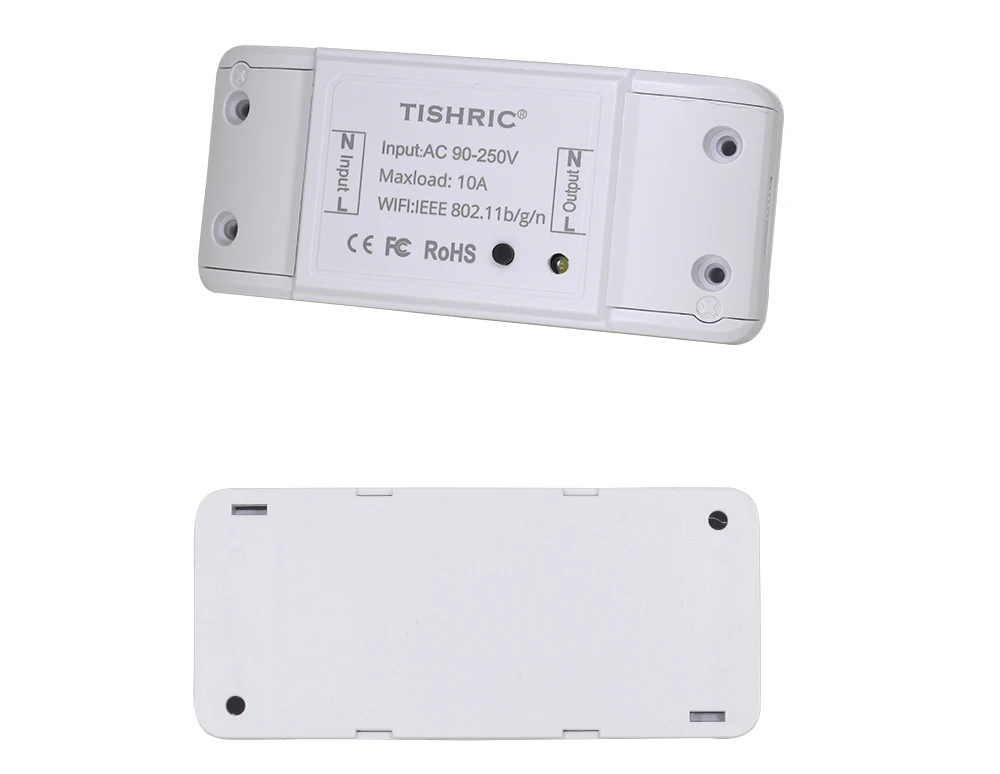 TISHRIC Basic 1 банда Wifi смарт-переключатель модуль/220-240 В/управляемый Ewelink/Alexa/Google Assistant домашняя умная Автоматизация дома
