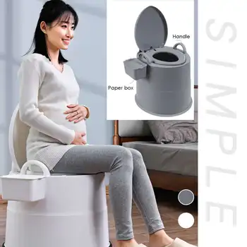 

Compact-Potty-Bucket-Seats-w-Waste-Tank-Lightweight-Outdoor-Indoor-For-Camping-Hiking-Boating-Caravan Portable-Travel-Toilet