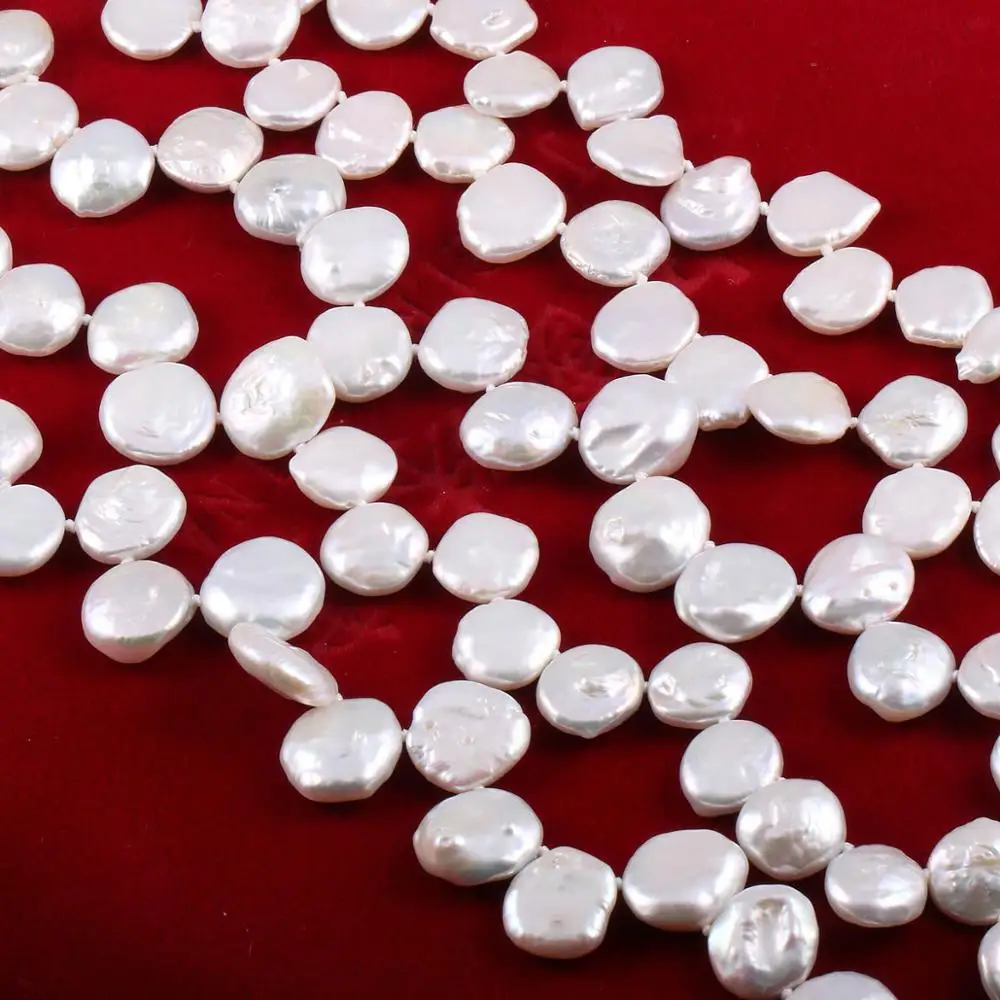 12x13mm Бусы из натурального пресноводного жемчуга квадратной формы свободные бусины для DIY женщин подвески серьги ювелирных изделий - Цвет: 12x13mm