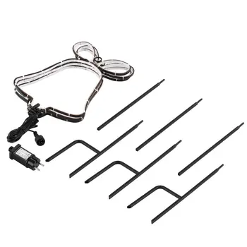 

ICOCO 3pcs/set Christmas Bell Shaped Neon Sign Light New Year's Bell Wall Light Coffee Bar Mural Crafts Home Garden Decorations