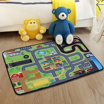 

Crystal Velvet Developing Mat for Playpen Mat Gym Game Carpet Children Foam Crawling Room Children's Rug Road Carpet For Kids