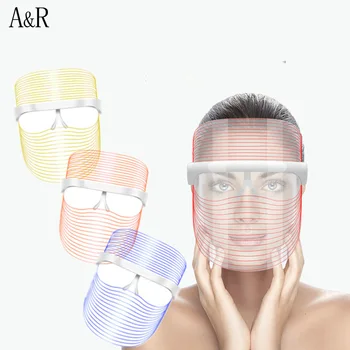 

Led Mask Facial Light 3 Colors Therapy Masque Skin Care Mascara Photon Machine Beauty Shrink Pores Device Whitening Wrinkle Acne