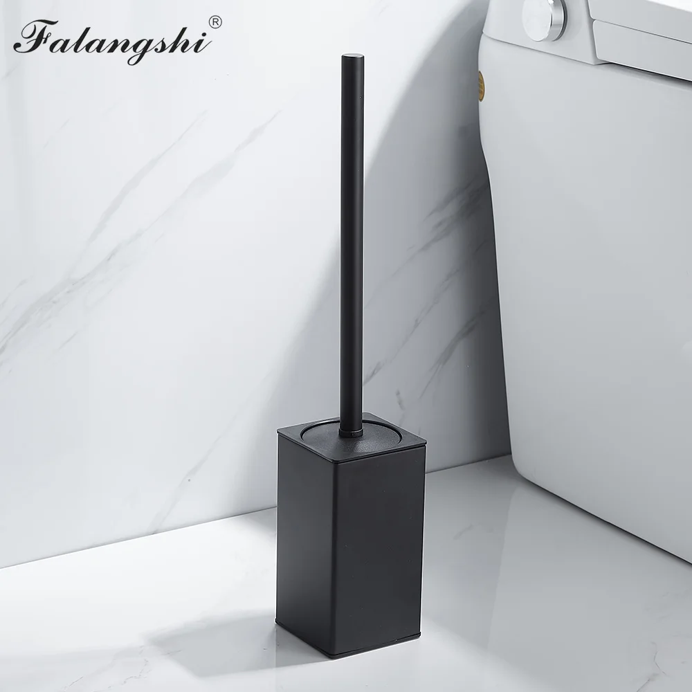 Bathroom Toilet Brush Holder Set Black Square Clean Tool Durable Vertical Toilet Brush Bathroom Cleaning Accessories WB8703 bathroom accessories toilet brush set toilet brush holder