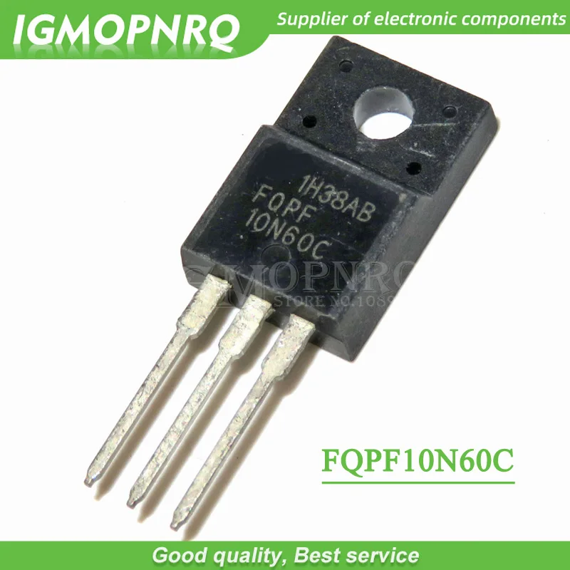 10 шт. FQPF10N60C 10N60C 10N60 600 в 9.5A MOSFET n-канальный транзистор TO-220F