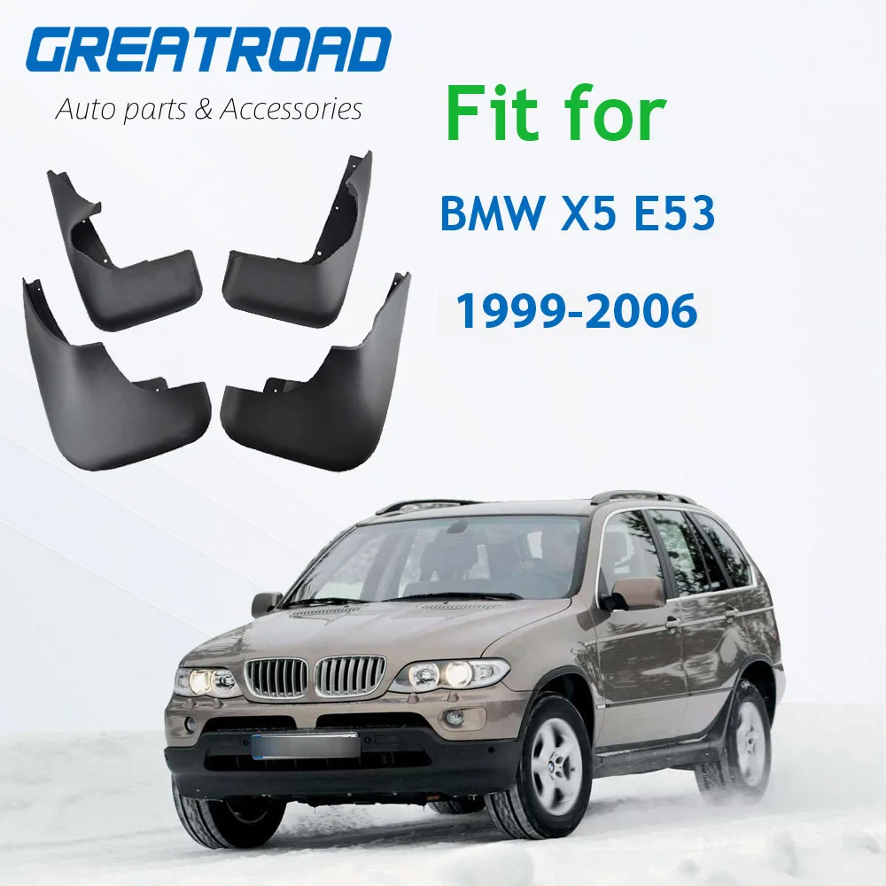 Автомобильные Брызговики брызговик спереди и сзади для Fender Для BMW X5 E53 1999 2000 2001 2002