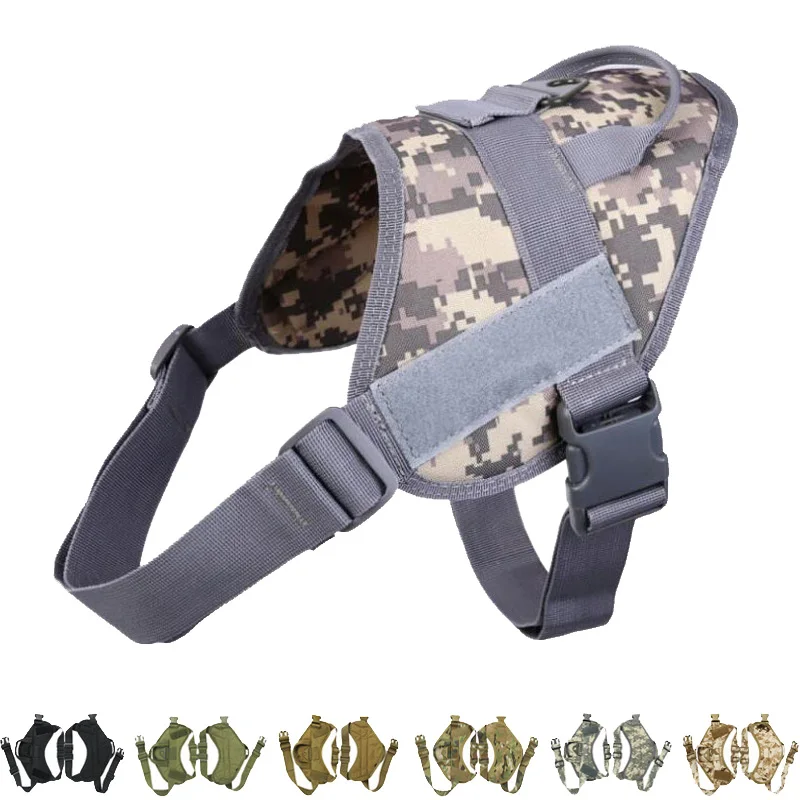 1000D Nylon Molle Hunting Dog Clothes Military Police Vest Outdoor Combat Training Tactical Service Harness | Спорт и развлечения