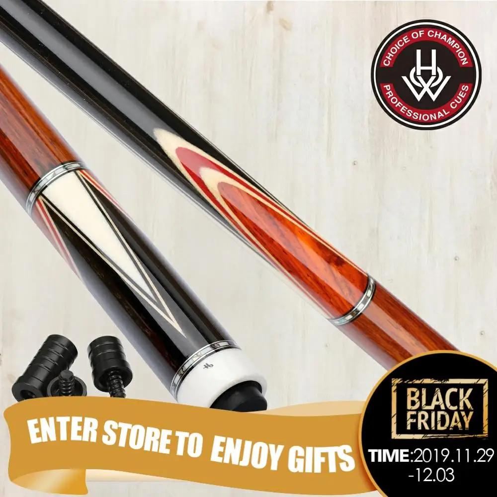 

HOW 19-8B Billard Cue Double Shafts 10 Pieces in 1 Tecnologia Shaft Carom Cue Korea 3 Cushion Cue 12mm Tip with Case Gifts