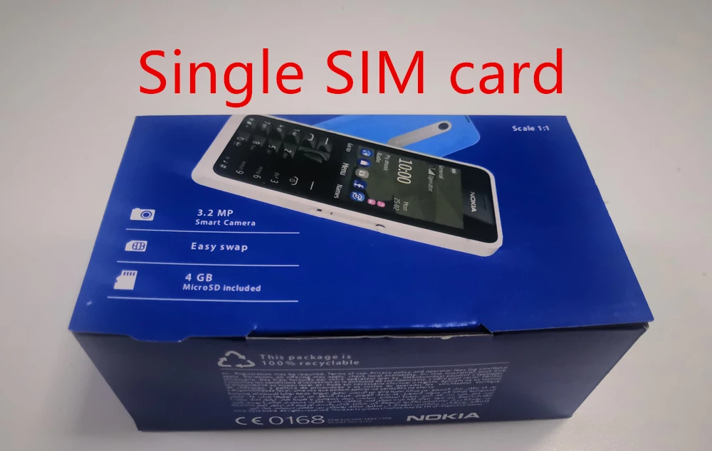 Original Nokia 301 Unlocked Wcdma 2 4 Dual Sim Cards 3 2mp Qwerty Keyboard Used Mobile Phone Free Shipping Cellphones Aliexpress