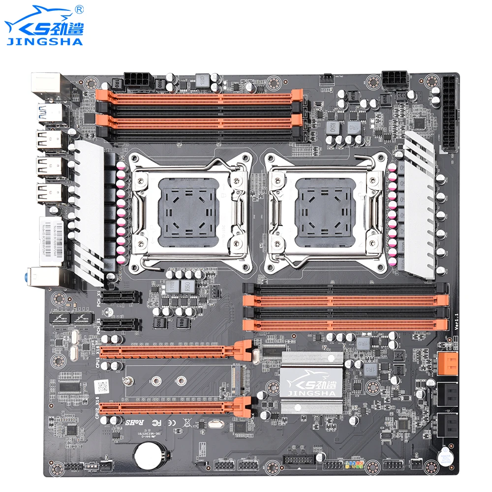 #Special Offers JINGSHA X79 Dual CPU Motherboard LGA2011 SATA3.0 ATX 8 Channel DDR3 X79 Dual Motherboard Dual Gigabit Ethernet Up to 25