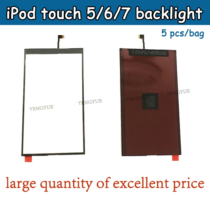1 шт. lcd 3D сенсорный задний светильник пленка для iphone ipod touch 5 touch 6 touch 7 задний светильник Замена