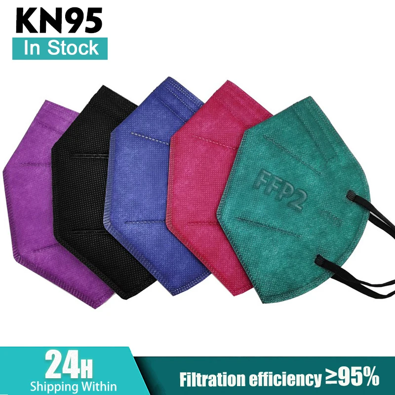 50 Pcs Masks Kn95 CE Certified Adult ffp2reutilizable For Virus Protection Mascherine KN95 mascarilla fpp2 homologada | Красота и