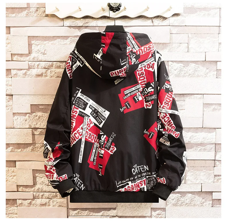 Новая европейская американская Японская уличная Harajuku мужская куртка-бомбер модные повседневные тонкие вышитые мужские куртки и пальто