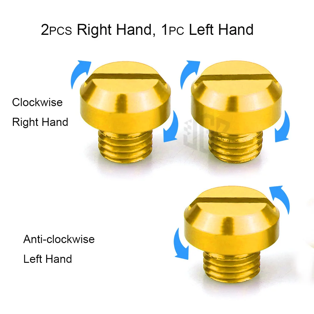 3pcs Motorcycle M10*1.25 CNC Mirrors Hole Plug Screws Caps Cover Bolts For Kawasaki Z400 Z650 Z750 Z800 Z900 Z1000 Accessories