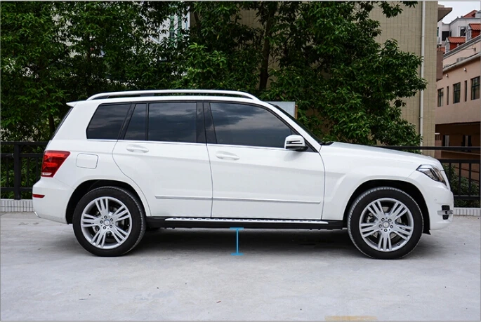 Беговая доска подходит для Mer-cedes Be-nz GLK X204 серии 2008- алюминиевая боковая Nerf шаг бар автомобиля педаль протектор