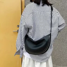 Женская кожаная сумка на плечо с заклепками, сумка-мессенджер, клатч, высокое качество, женские сумки через плечо, сумка на цепочке, сумка Bolsas Mujer# G2