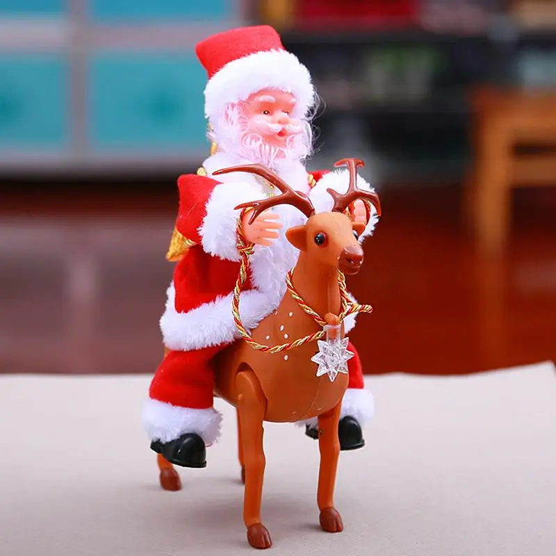 Муравей электрическая Рождественская езда лось Санта Клаус подарок Электронная игрушка движущиеся игрушки Маленькая электронная интерактивная игрушка