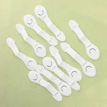 

5/6/10 Pcs Kids Safety Locks Cabinet Door Drawers Refrigerator Locks Children Safety Protection Plastic Security Locks Straps