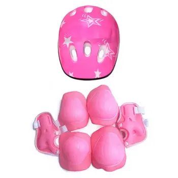 

Kids Toys Sprot Protector 7Pcs/set Cycling Skating Skateboard Helmet Elbow Knee Wrist Pads Bike Bicycle Roller Protect gear