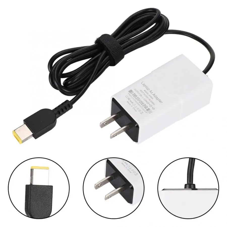 65W 20V 3.25A адаптер питания квадратный порт с контактом для lenovo X1/Carbon/E431/E531/S431/T440s/T440/X230s/X240/X240s