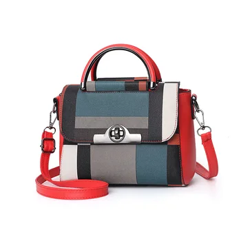 

Women Bags Fashion Vintage Designer Messenger PU Leather Handbag High Quality Casual Shoulder Top-Handle Totes lady Korean style