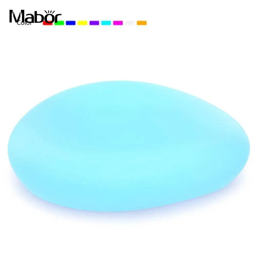 LED Rechargeable Pebble Stone Lamp waterproof RGB Landscape Light Walkway Outdoor Lawn Garden Yard Path Decrative Light Lamp X
