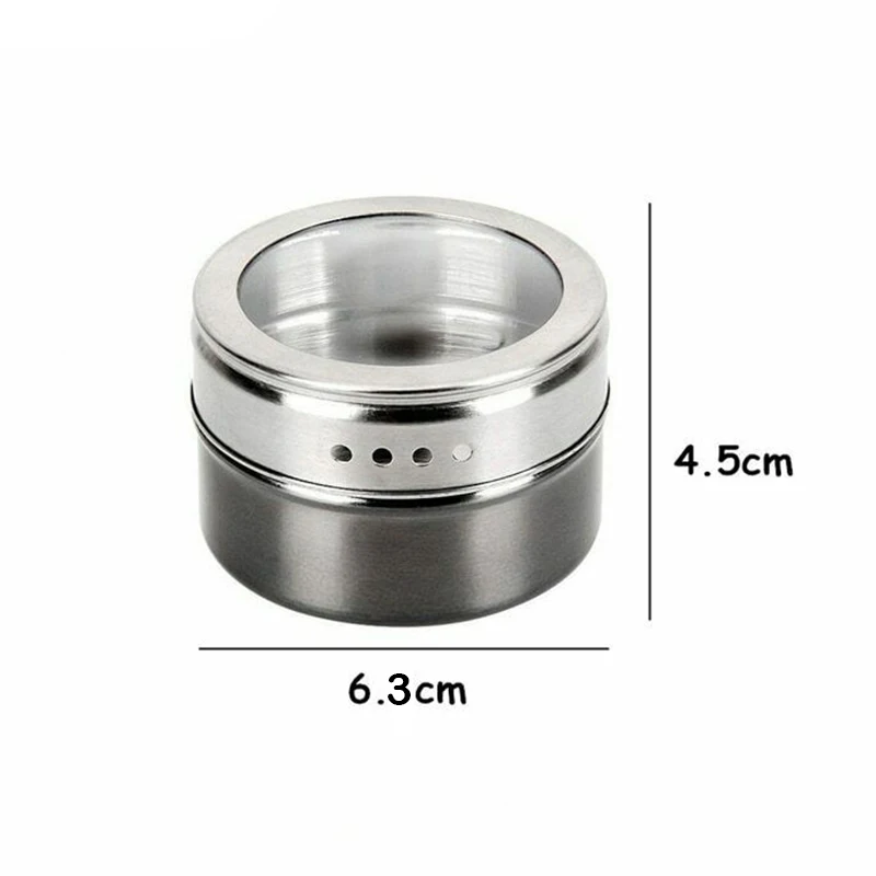 1pc with magnet Ручная мельница для соли, перца, шлифовальная мельница из нержавеющей стали для приправ, мельница для специй, соус, кухонный инструмент, аксессуары - Цвет: 1pc with magnet